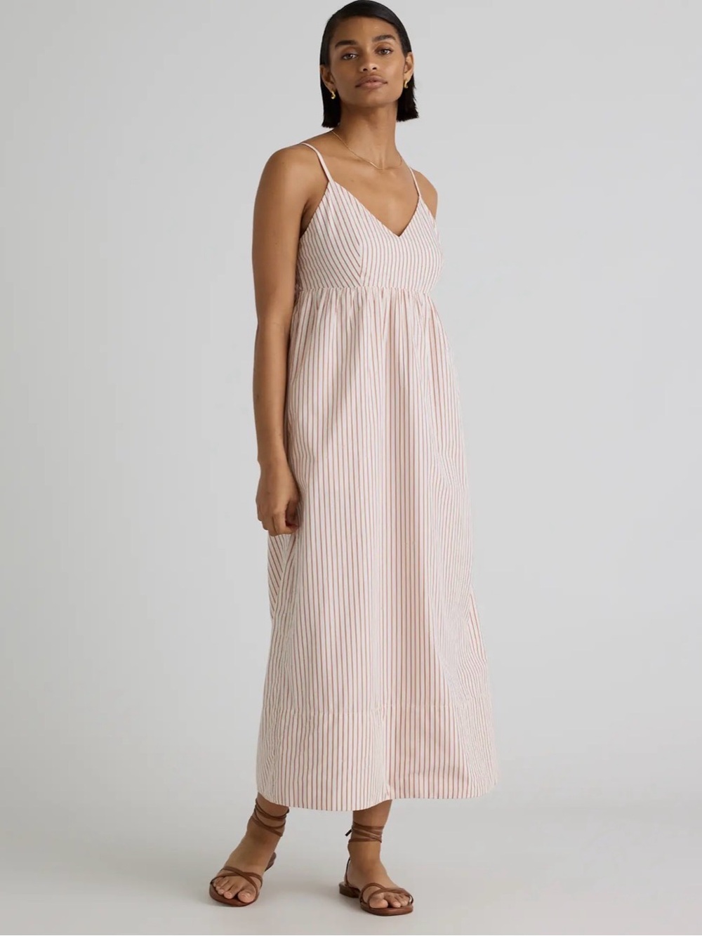 Quince 100% Organic Cotton Sleeveless Maxi Dress